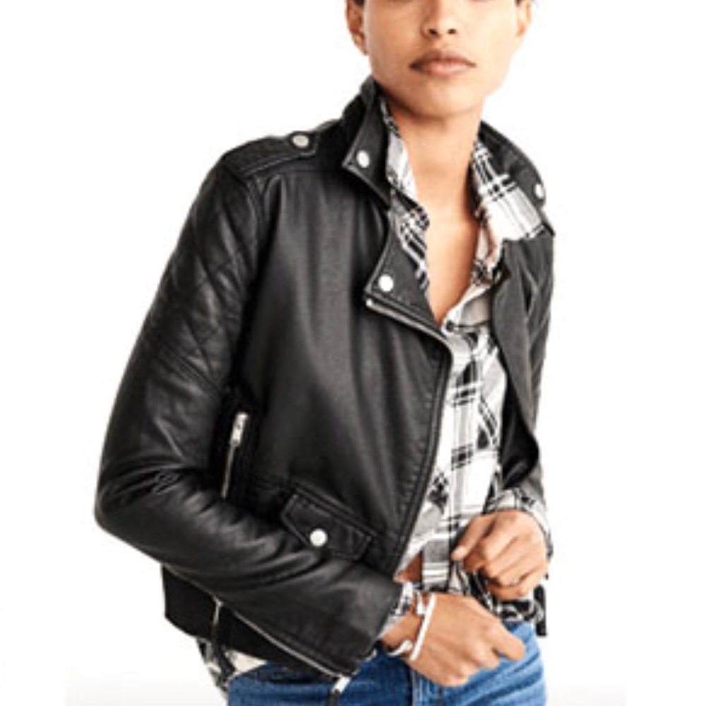 Abercrombie & Fitch Tatum Vegan Leather Jacket